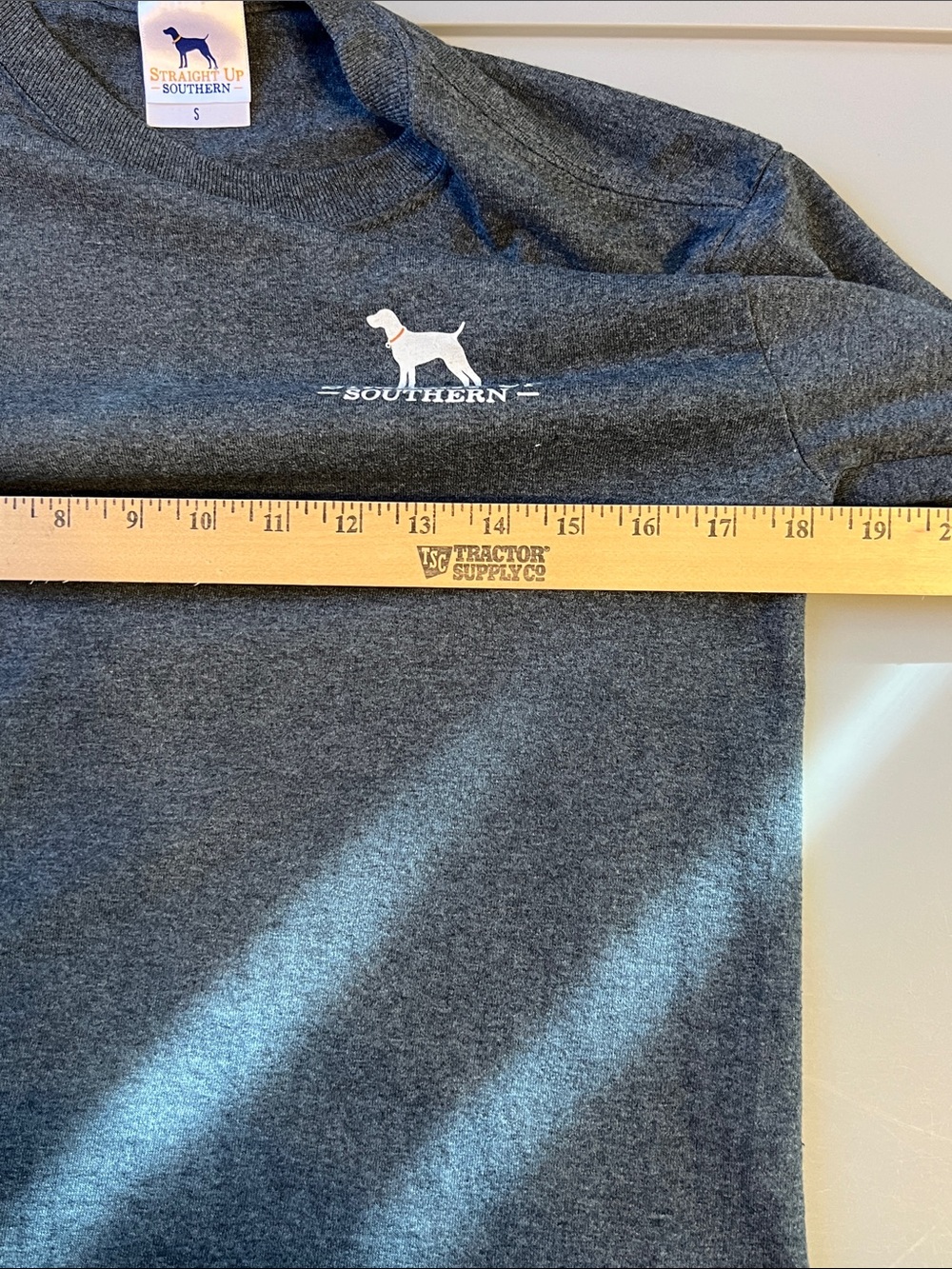 Men's Charcoal Long-Sleeve Crew T-Shirt Life is Better with a Lab S - Picture 5 of 7